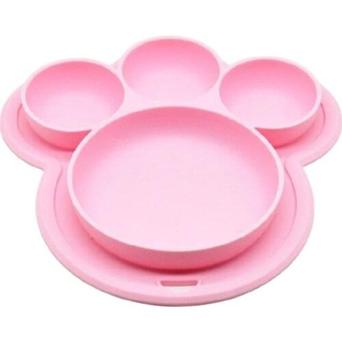 Silicone Baby Bowl Baby Silicone Plate Tableware Food Supplement Bowl Kids Non-slip Suction Cup Tray Baby Feeding Dishes