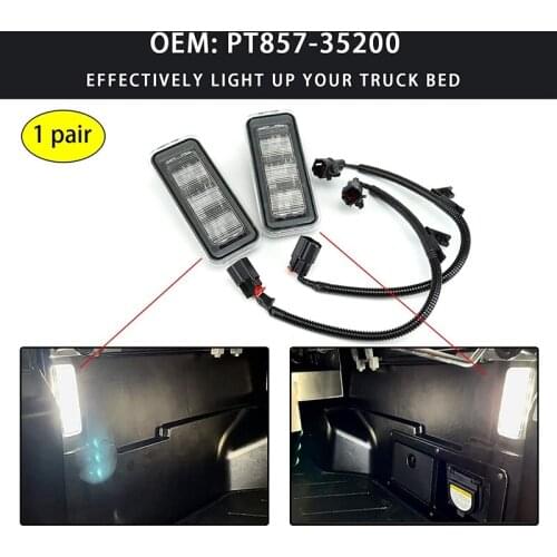 Led Trunk Bed Light Car Trunk Lighting Kit PT857-35200 84267-0C020 90080-87026 Fit for Toyota Tacoma 2020 2021