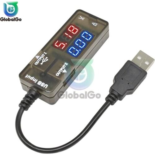 DC USB Tester Current 3.2-10V Amp Voltage Meter Doctor Ammeter LCD Digital Monitor Mobile Power Indicator Bank Usb Charger