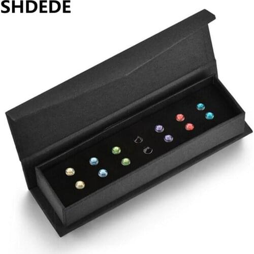 SHDEDE Brand Fashion Jewelry Crystal from Swarovski Stud Earrings For Women Girl Gift Box High Quality Accessories -28320