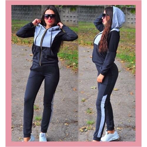 2020 Hot Sale Tracksuit For Women Striped Sweater And Pants Sport Suit Plus Size Outfits Jogging 2 Piece Sets Womens Clothing