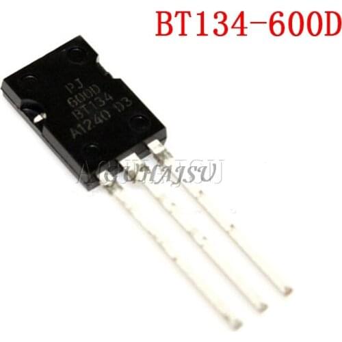 10PCS BT134-600D TO-126 BT134-600 RAIL TRIAC New original fast delivery
