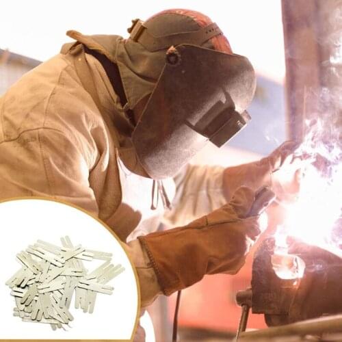 100pcs/lot 0.2x30x8mm H type Nickel Plated Steel Strap Strip Sheets for Battery Pack Spot Welding Spot Welder Equipment 19QB