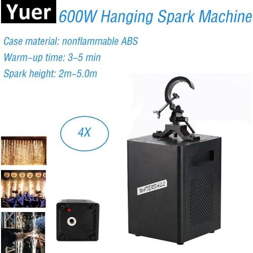 600W Cold Spark Firework Machine DMX Control Fountain Fireworks Wedding Machine Professional Sparkles Wedding Light Disco Party