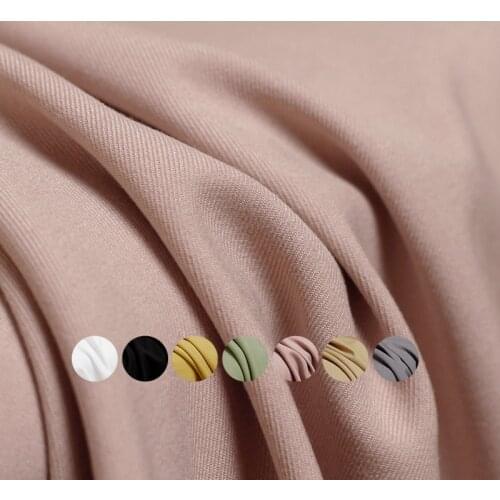 White waxberry Pure Colour TR Twill Worsted Fabric Spring Women Dress Pants Suits Jacket Sewing Cloth Tailor Textile Freeshippin