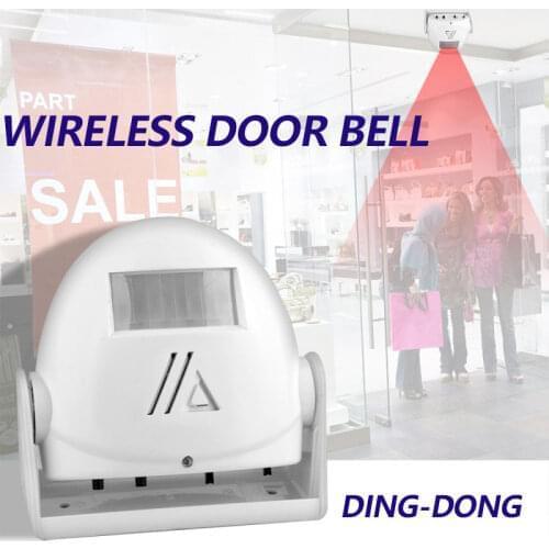 Wireless Door Bell Visitor Customer Ding-dong Door Chime Welcome Device Anti-theft Alarm Infrared Motion Sensor Doorbell TXTB1