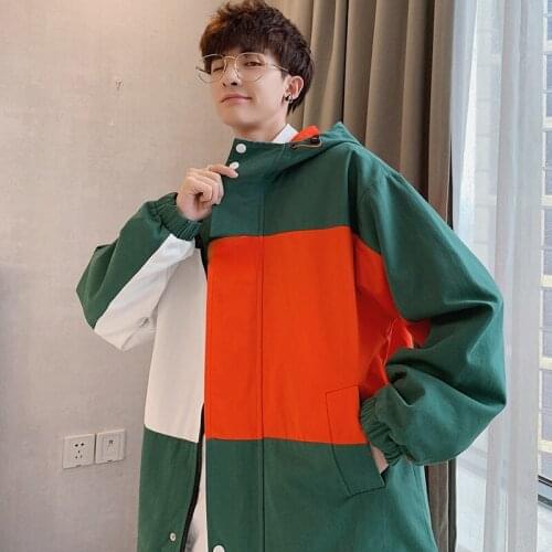 CHAXIAOA Hooded Jackets For Men