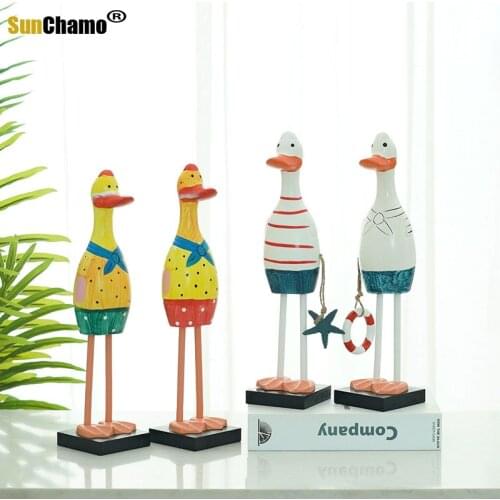 Nordic Style Decorative Ornaments Sailor Duck Set Special Desktop Cute Creative Gifts Home Decoration Accessories Modern