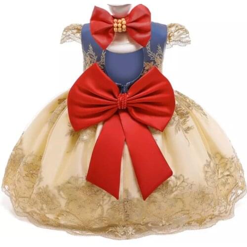 Kids Dress for Girls Wedding Tulle Lace Girl Elegant Princess Party Pageant Formal Gown For Teen Children Dress 4-10 Years