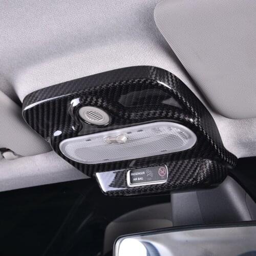 Car Roof Console Box Decorative Cover Carbon fiber Modification Sticker For New Smart 453 fortwo forfour Car Styling Accessories