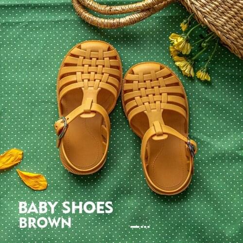 Summer Girls Casual Roman Slippers Children Sandals Baby Boys Toddler Soft Non-Slip Princess Shoes Kids Candy Jelly Beach Shoes