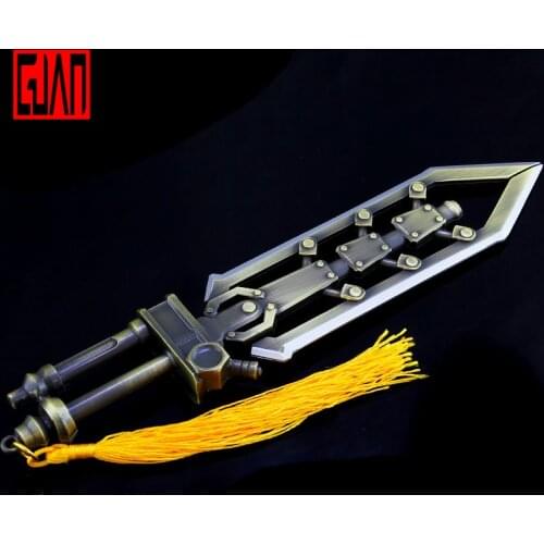 Hero Weapon Galen Steel Legion Alloy Weapon Model Galen Keychain 19cm Weapon Model Decoration
