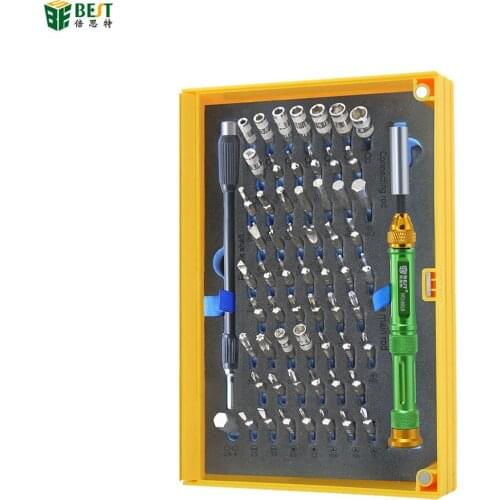 66 in 1 Precision Screwdriver Set with 63 Bit Magnetic Screwdriver Kit Electronics Repair Tool Kit for iPhone, Tablet, Macbook