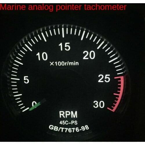 Ship 45c3-rpm Analog Pointer Speed Meter 0-600 to 800 to 1200 to 2000 Rpm