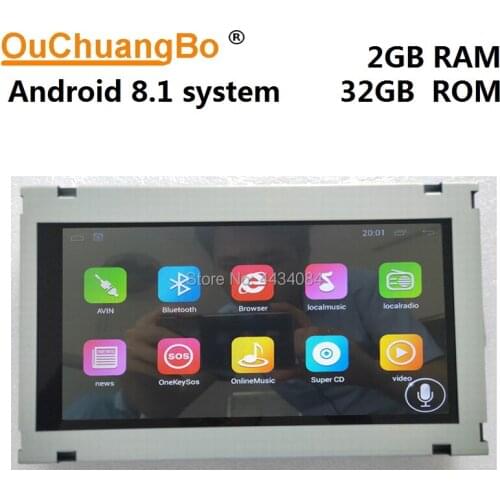 Ouchuangbo 9 inch car video kit autoradio for Great Wall Haval H7 2016 support 4 core 2+32 1080P USB android 8.1 OS