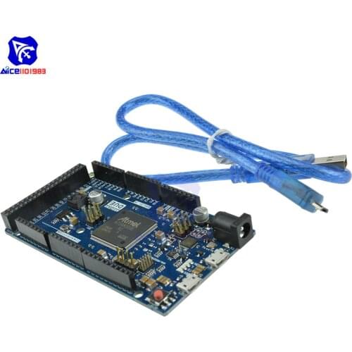 Due R3 Board SAM3X8E 32-Bit ARM Cortex-M3 Control Board Module with Micro USB Cable for Arduino DC 3.3 -5V