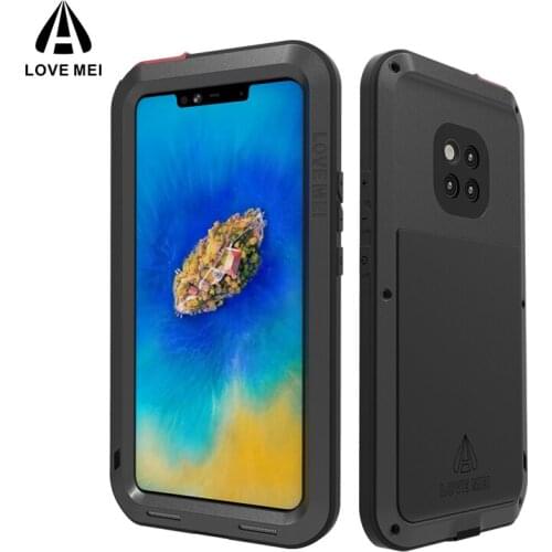 LOVEMEI Luxury Dirt-resistant Anti-knock Metal Aluminum Cases Cover for HuaWei Mate 20 Pro LYA-AL00 Heavy Duty Protection Cases