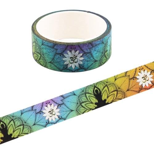 Ransitute R2236 Yoga Painting Washi Tape Set Adhesive Tape Decoration Sticker Scrapbooking DIY Diary Tape Stationery Supply