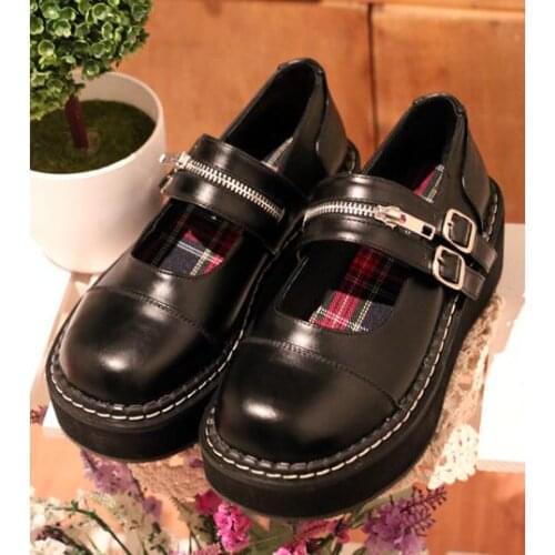 Lolita Princess Elegant Leather Shoes School for Woman Student single Shoes Cosplay