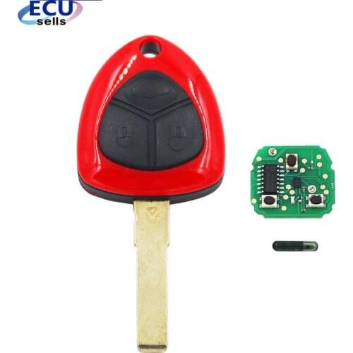Keyless Entry Smart Remote Key Fob 3 Buttons 433MHZ for Ferrari 458 With ID48 Chip backside with Luxury horse Logo