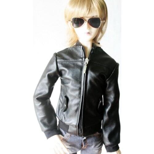 [wamami] 770# Synthetic Leather Jacket/Coat/Suit For MSD 1/4 Boy BJD Doll