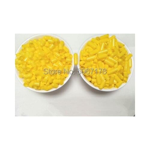 0# 1000pcs Yellow Empty Capsule size 0, Hard Gelatin Empty Capsules sizes 0,Seperated Capsules Shell