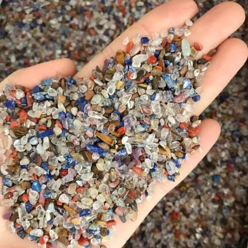 100g 4 Sizes Natural Mixed Quartz Crystal Stone Rock Gravel Specimen Tank Decor Natural stones and minerals
