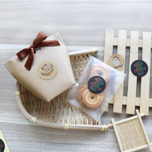 108pcs Merry Christmas Santa Claus Jingle Bell Decoration for Fashion Product Masking Stationery Handmade Paper Sticker