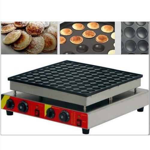110V/220V Commercial 100pcs Non-stick Dutch Pancake Machine Mini Waffle Poffertjes Maker Machine