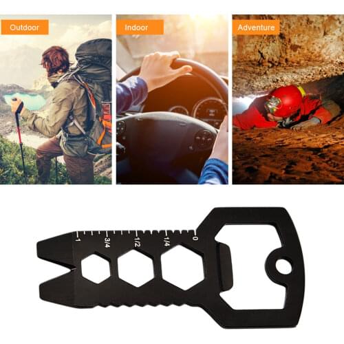 2021 High Quality Multi-Function Edc Tool Cassette Nail Opener Bottle Opener Key Chain Multi-Purpose Gadget for Outdoor hunting