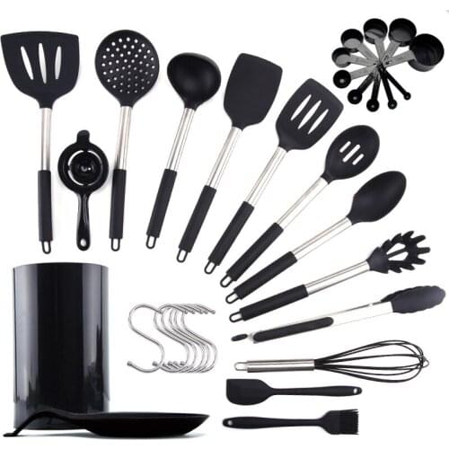 30/31Pcs Cooking Tools Set Kitchen Utensils Set Kitchenware Silicone Non-stick Spatula Spoon Cooking Tool Utensilios De Cocina