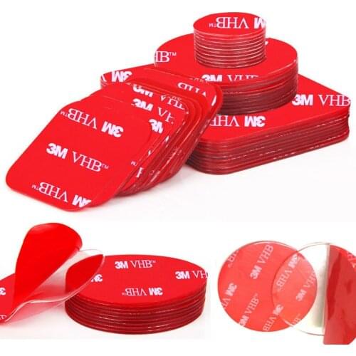 50PCS Transparent Acrylic VHB 3M Stron Double-Sided Adhesive Tape Patch Waterproof No Trace High Temperature Resistance
