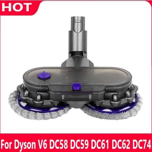 Electric Mop Head Attachment Compatible for Dyson V6 DC58 DC59 DC61 DC62 DC74 Vacuum Cleaner Accessories