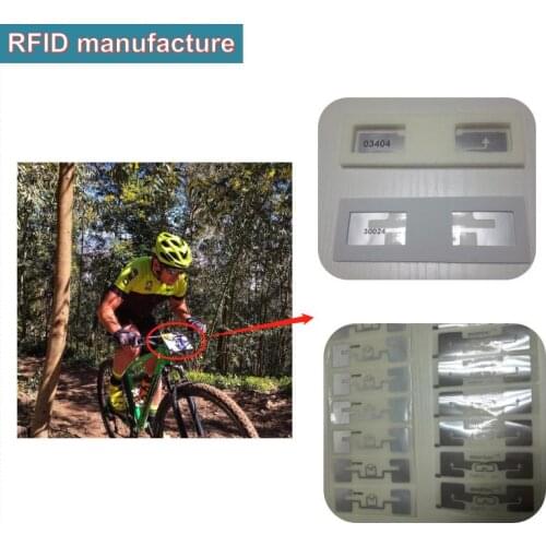 Free shipping 100pcs/lot impinj R6 chip passive uhf adhesive inlay epc long range 840-960 MHz uhf RFID tag wet inlay sticker