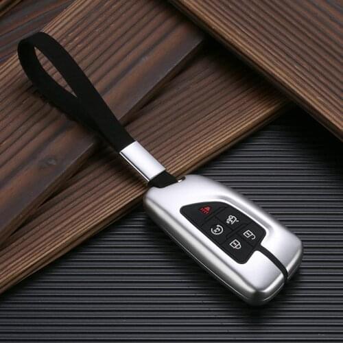 Aluminium Alloy+Silicone Car Remote Key Case Fob Cover For Cadillac CT5 2019 2020 5Button Smart Remote Car Key