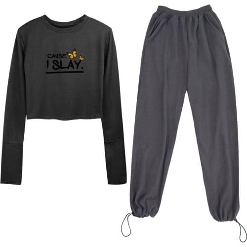 Harajuku Aesthetic Tees Female Pullover Cotton T Shirt Cute Funny Butterfly Shirts Summer Simple Girls Clothes Long Sleeve Tops