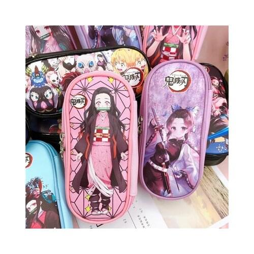 IVYYE 1PCS Kimetsu no Yaiba 96441 Anime Cosmetics Bags School Pencil Case Storage Pen Bag Stationery New