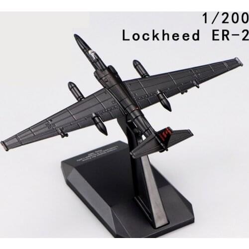 1/200 Scale 1:200 Us ER-2 U2 High altitude reconnaissance aircraft Diecast Alloy Aircraft Plane Model Collection Children Toy