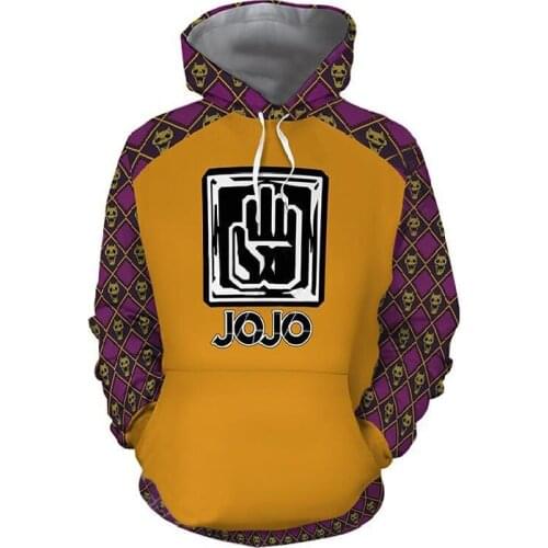 Anime Jojo Bizarre Adventure Cosplay Fashion Casual Clothing Printing Sweater Jacket Kira Yoshikage Hoodie Sweatshirt Unisex