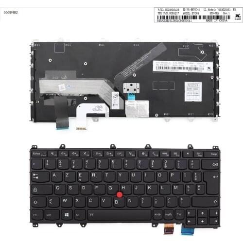 French AZERTY New Keyboard for Lenovo Thinkpad Yoga 260 yoga 370 X380 Laptop with Backlit & Pointer