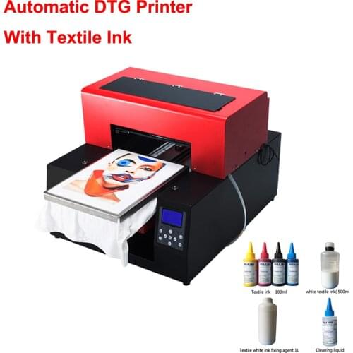 Upgrade Automatic A3 Flatbed Printer a3 dtg printer For T-Shirt Clothes Printing Machine Print On Dark And Light Color 6 color