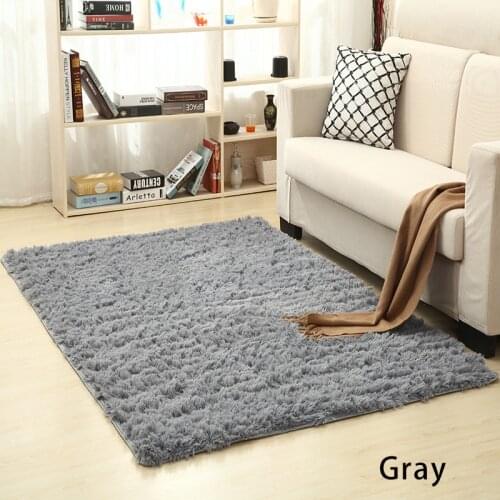 Rectangle Non-Slip Long PV Plush End Table Sofa Carpet Super Soft Fluffy Faux Fur Rug Shaggy Area Rug Mats For Bedroom Bedsides