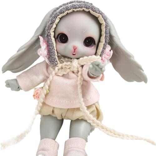 1/8 BJD Mewu rabbit doll simulation joint boy girl Creative Gift resin high grade doll for girls children toy gift