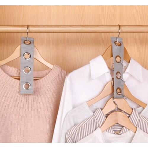 1PCS Space Saving Hanger Plastic Cloth Hanger Hook Magic Clothes Hanger With Hook Closet Organizer