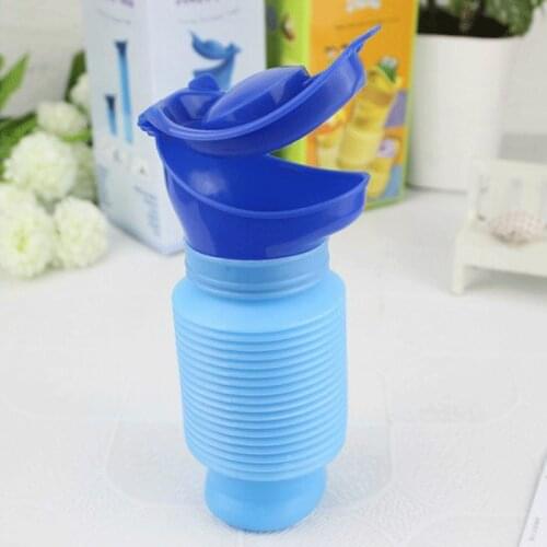 High Quality Male & Female Emergency Portable Urinal Go out Travel Camping Car Toilet Pee Bottle 750ml Blue 1Pc