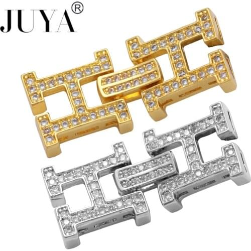 Copper Jewelry Shining Zircon H Letter Charms For Jewelry Making Diy Micro Pave Craft CZ Pendants For Bracelets Necklaces Bijoux