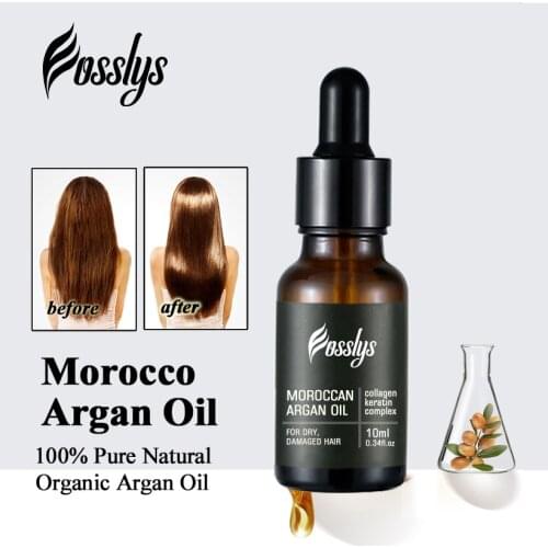 10ml Morocco Argan Hair Oil Treatment Care Product Hair Salon Essential Oil Moroccan Pure Argon Oil Hair Serum With Vitamins