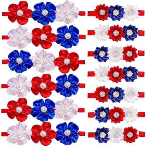 100pcs Dog Bowtie Fashion Cute Pet Accessories Diamond Flower Pet Dog Bow Tie Collar Small Dog Cat Grooming Products 7th Apr