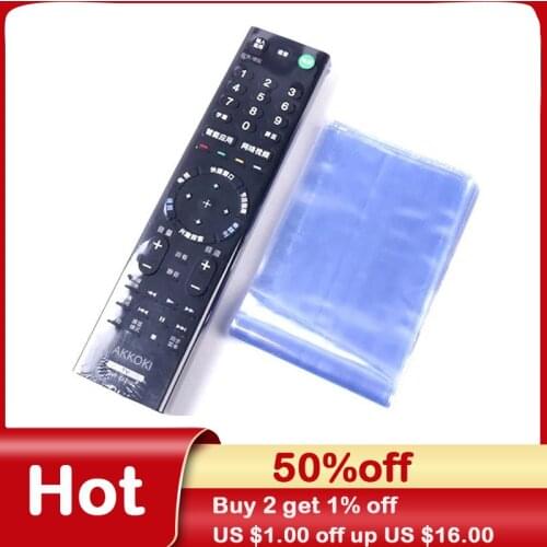 25/50 Transparent Dust Protect Protective Storage Bag Waterproof TV Remote Control Cover Heat Shrink Film Protector Cover