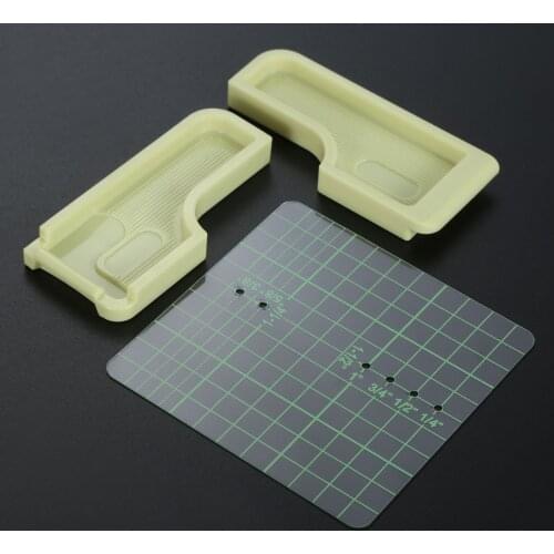3pcs/kit Stitch Guide Manual Sewing Machine Powerful Ruler Seam Allowance Positioning Plate Fabric Bias tape maker Handmade Tool
